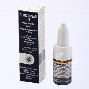 ALBICANSAN D5 krople 10ml - afty, grzybice poantybiotykowe